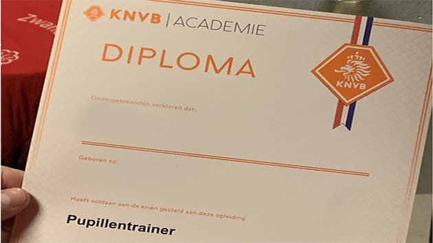 Drie van onze jeugdtrainers starten met KNVB cursus pupillentrainer