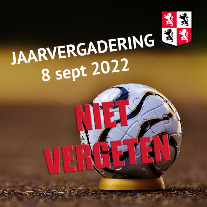 Alle (ouders van) leden zijn welkom op onze jaarvergadering