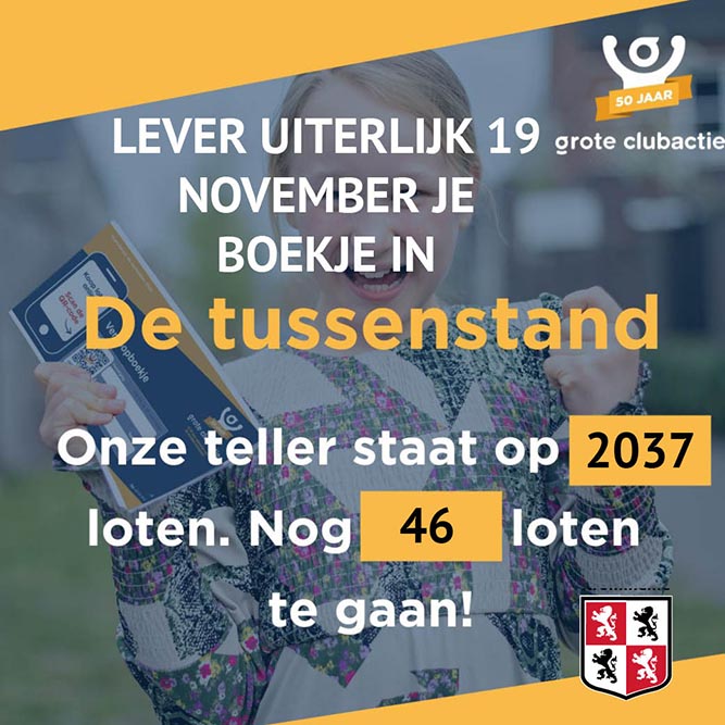 Laatste kans om boekjes in te leveren en loten te (ver)kopen