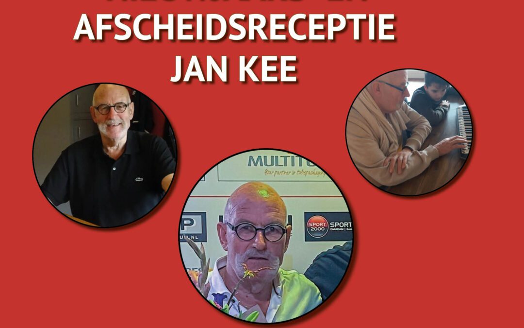7 januari Nieuwjaars- en afscheidsreceptie Jan Kee