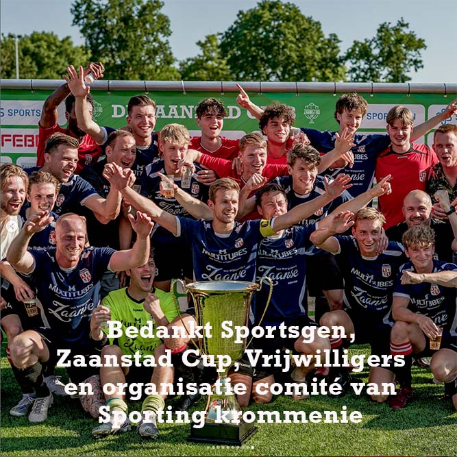 Sporting 1 winnaar van Zaanstad Cup