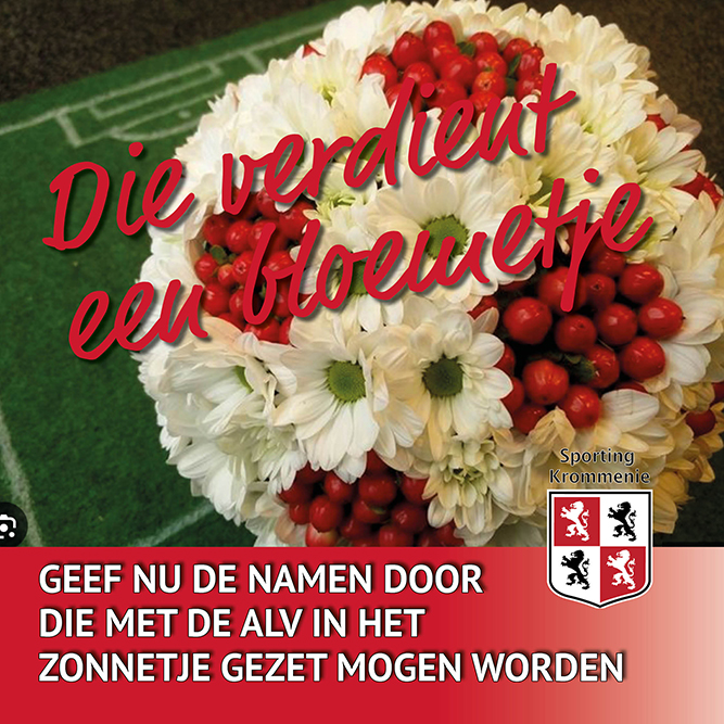 Wie verdient er volgens jou een bloemetje?