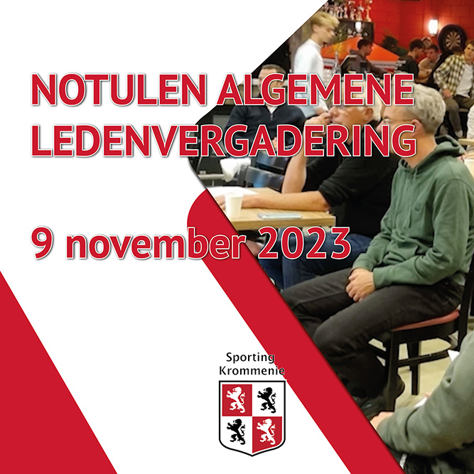 Notulen algemeen ledenvergadering