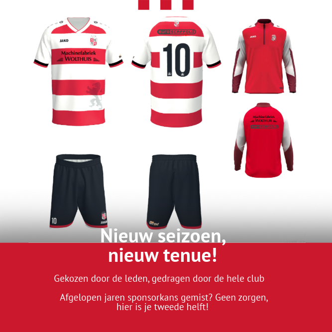 Sporting Krommenie komend seizoen in nieuw tenue