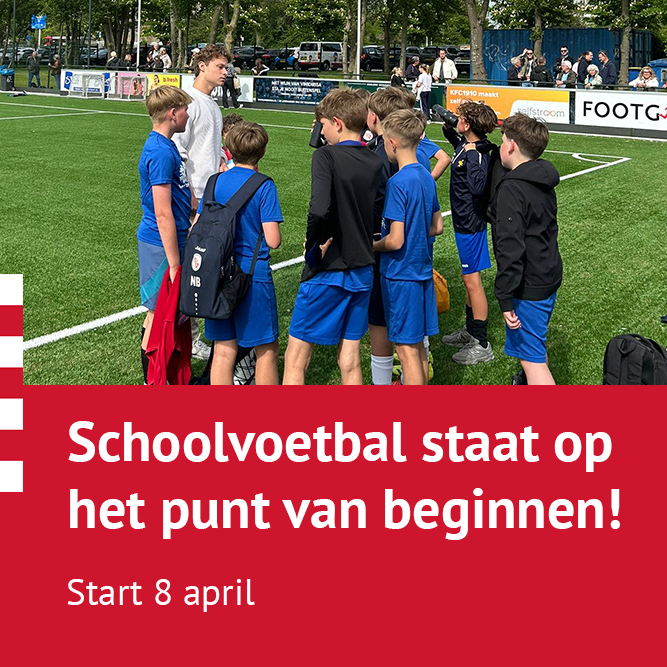 Schoolvoetbal op punt van beginnen!